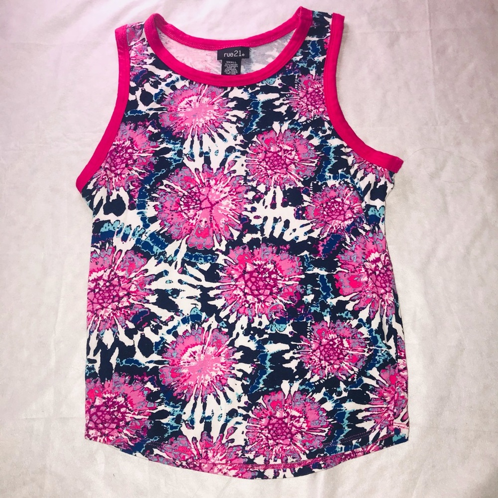 Floral patterned tank top